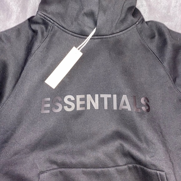 Black Essentials Fear of God Hoodie size medium - Picture 2 of 4
